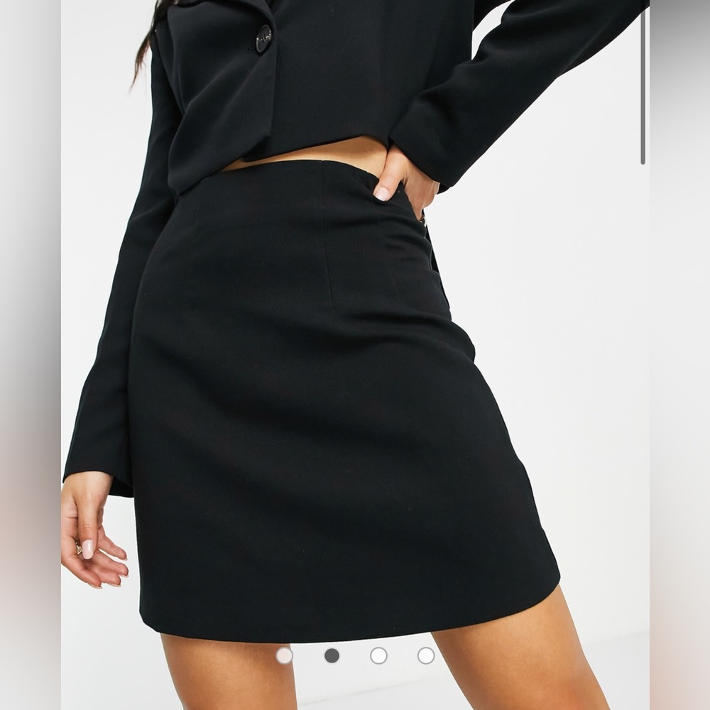 4th & Reckless A-Line Mini Skirt Black 12 $88